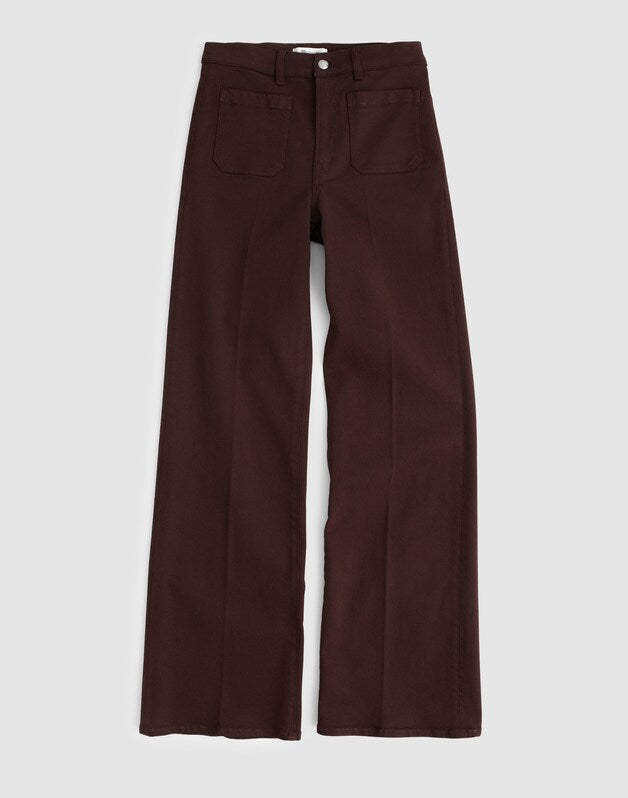 The Emmy Wide-Leg Pant DARK CAROB