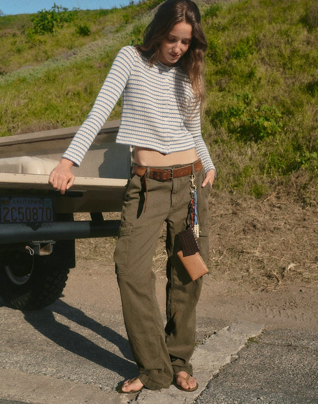 Relaxed Cargo Pants FADED IVY