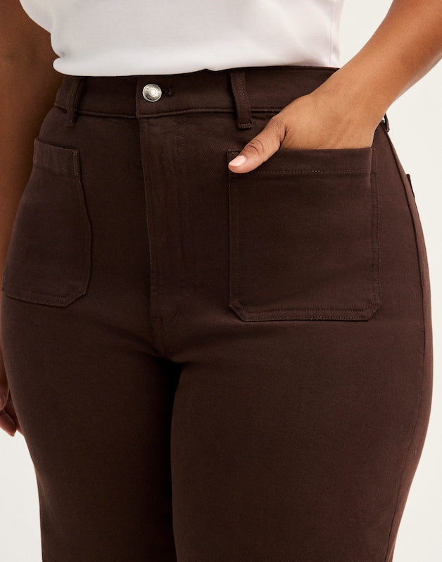 The Plus Emmy Wide-Leg Pant DARK CAROB