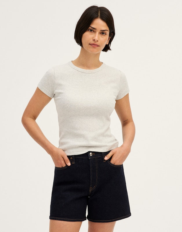 The Curvy Perfect Vintage Mid-Length Short RINSE WASH