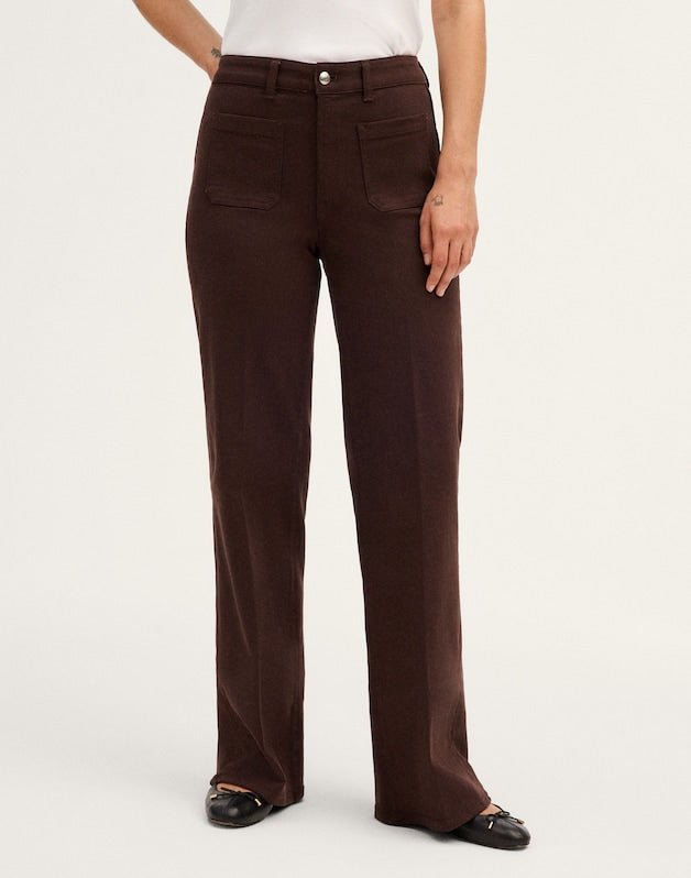 The Curvy Emmy Wide-Leg Pant DARK CAROB