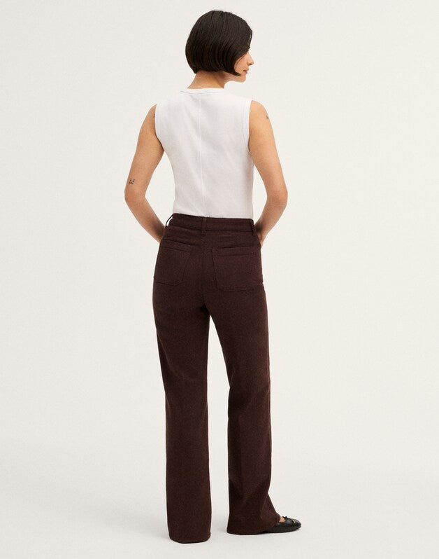 The Curvy Emmy Wide-Leg Pant DARK CAROB