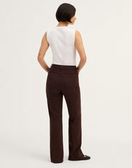 The Curvy Emmy Wide-Leg Pant DARK CAROB