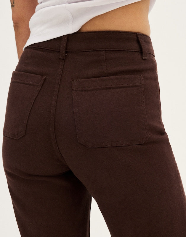 The Curvy Emmy Wide-Leg Pant DARK CAROB
