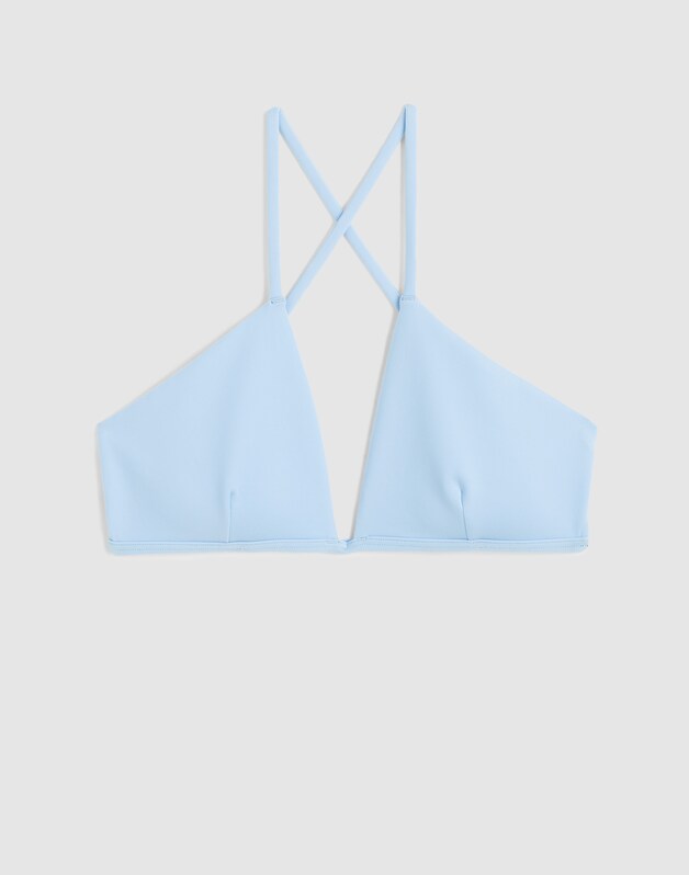 Left On Friday Reef Bikini Top BLUE SKIES